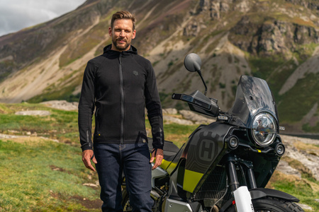 Bluza motocyklowa KNOX SHIELD HOODY BLACK czarny