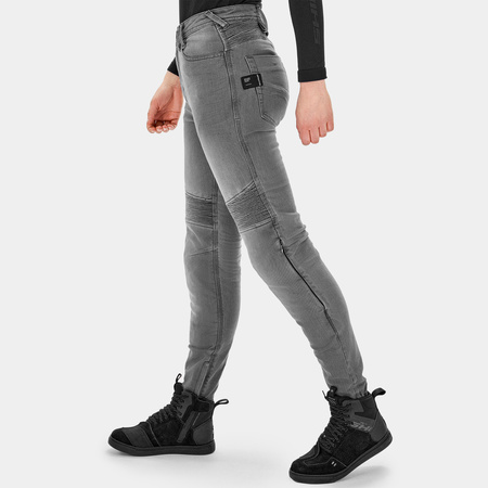 Jeansy motocyklowe damskie SHIMA ZENITH LADY GREY