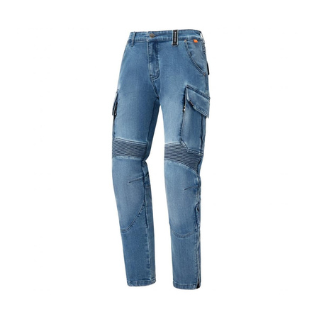 Jeansy motocyklowe SECA SQUARE II BLUE