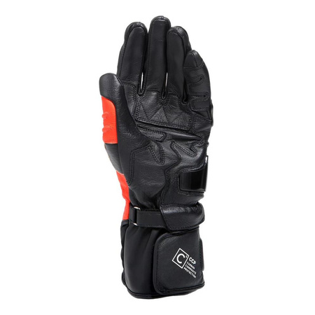 Rękawice sportowe DAINESE CARBON 4 LONG BLACK/FLO RED/WHITE