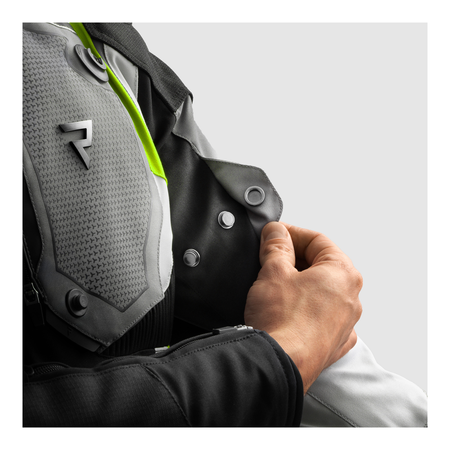 Kurtka tekstylna REBELHORN BORG II BLACK/GREY/FLUO YELLOW