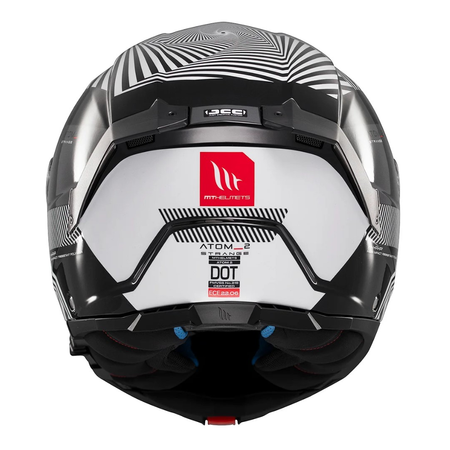 Kask szczękowy MT ATOM 2 SV STRANGE BLACK/WHITE