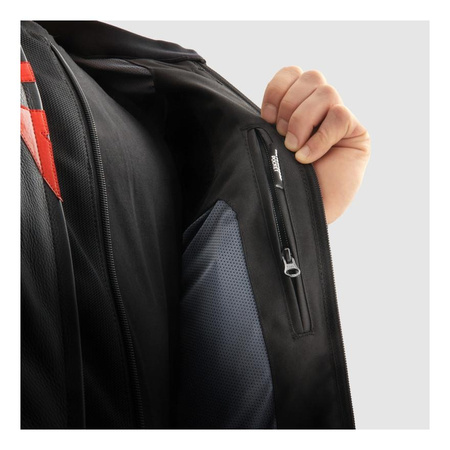 Kurtka skórzana REBELHORN VELOCE CAMO BLACK/GREEN/FLUO RED czarny zielony czerwony fluo