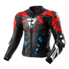 Kurtka skórzana REBELHORN INFERNO BLACK/BLUE/WHITE/RED