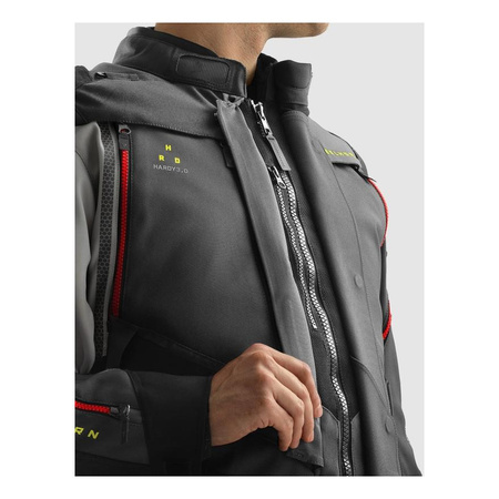 Kurtka tekstylna REBELHORN HARDY 3.0 ANTHRACITE/GREY/YELLOW