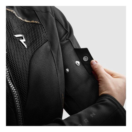 Kurtka tekstylna damska REBELHORN JAX LADY BLACK/GOLD czarny złoty