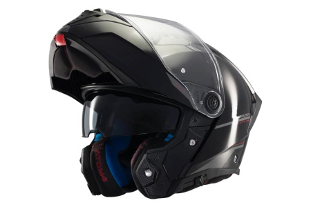 Kask szczękowy MT ATOM 2 SV SOLID GLOSS BLACK czarny
