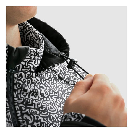 Kurtka tekstylna REBELHORN SLASH NORIAKI BLACK/WHITE czarny biały