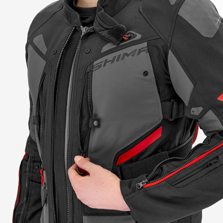 Kurtka tekstylna SHIMA DUNE RED czarny szary czerwony