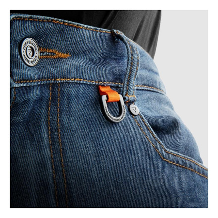 Jeansy motocyklowe REBELHORN VANDAL MONOLAYER WASHED BLUE niebieski
