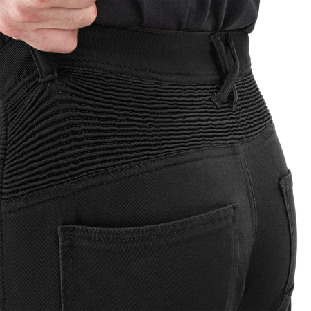 Jeansy motocyklowe VORG REVO BLACK czarny