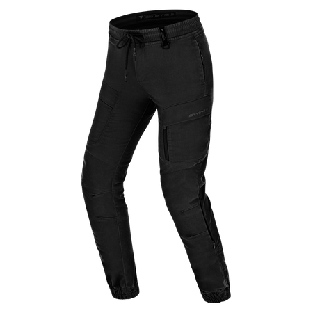 Jeansy motocyklowe damskie SHIMA JOGGSY LADY BLACK