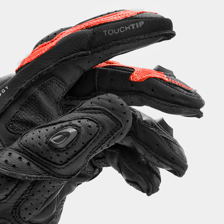 Rękawice sportowe SHIMA RS-3 RED FLUO czarny czerwony fluo