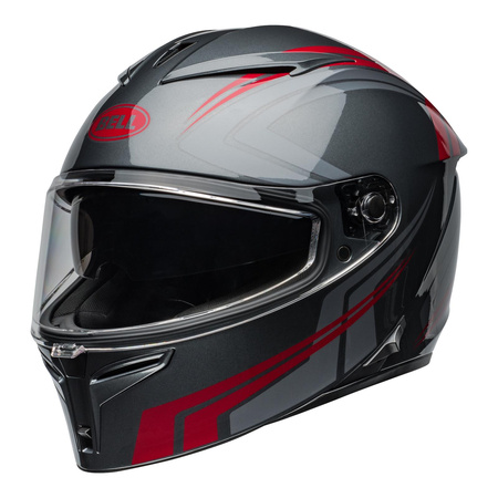 Kask integralny BELL LITHIUM ECE6 JETSTREAM GRAY/CANDY RED