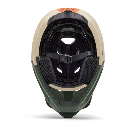 Kask rowerowy FOX PROFRAME RS CE NUF DARK SAGE zielony beżowy