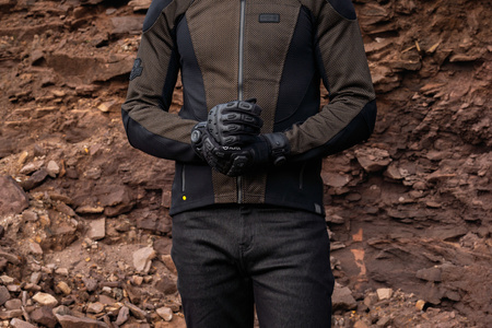 Rękawice miejskie KNOX ORSA TEXTILE OR4 BLACK czarny