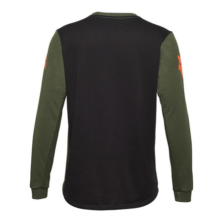 Koszulka rowerowa dziecięca FOX JUNIOR RANGER Z DŁUGIM RĘKAWEM AVIATION DARK SAGE zielony