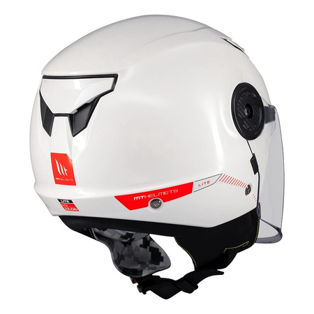 Kask otwarty dziecięcy MT LITE KIDS SOLID GLOSS WHITE