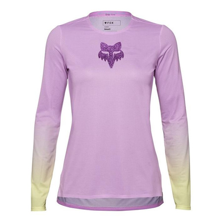 Koszulka rowerowa damska FOX LADY FLEXAIR Z DŁUGIM RĘKAWEM TS57 PINK różowy