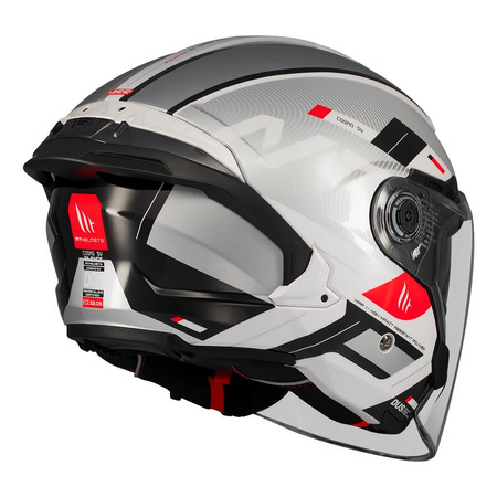 Kask otwarty MT COSMO SV SILENCE WHITE/SILVER