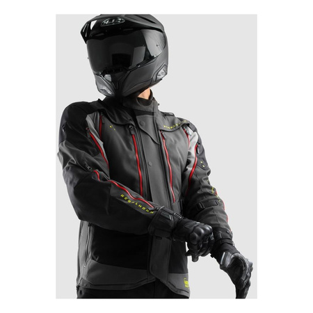 Kurtka tekstylna REBELHORN HARDY 3.0 ANTHRACITE/GREY/YELLOW grafitowy szary żółty