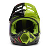 Kask cross FOX V3 THROTTLE FLUORESCENT YELLOW