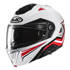 Kask szczękowy HJC I91 TRICUS WHITE/RED