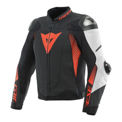 Kurtka skórzana DAINESE SUPER SPEED 4 PERFORATED BLACK/WHITE/RED