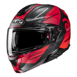 Kask szczękowy HJC RPHA 91 BLAT RED/BLACK