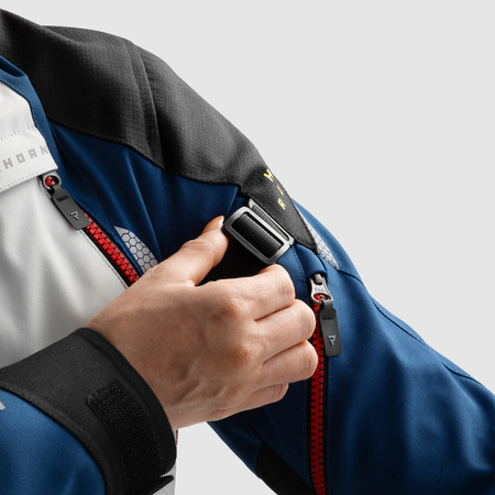 Kurtka tekstylna damska REBELHORN HARDY 3.0 LADY BLUE/GREY/RED niebieski szary czerwony