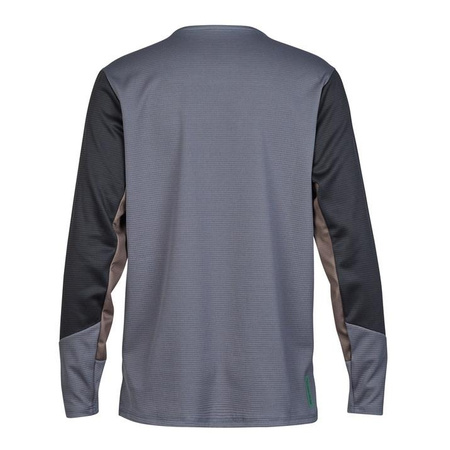 Koszulka rowerowa dziecięca FOX JUNIOR DEFEND Z DŁUGIM RĘKAWEM GRAPHITE grafitowy