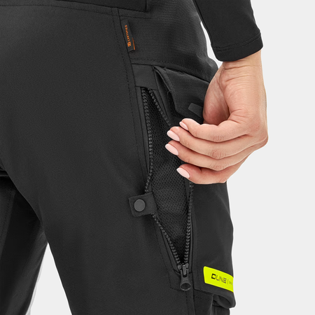 Spodnie tekstylne damskie SHIMA DUNE LADY FLUO czarny szary żółty fluo