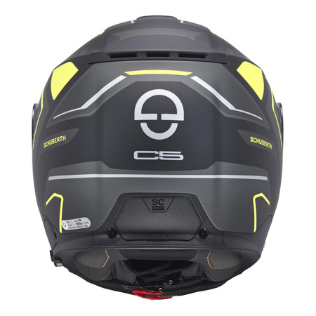 Kask szczękowy SCHUBERTH C5 ECE OMEGA YELLOW czarny żółty fluo