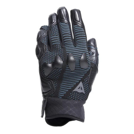 Rękawice miejskie damskie DAINESE UNRULY ERGO-TEK LADY BLACK/TEAL czarny niebieski