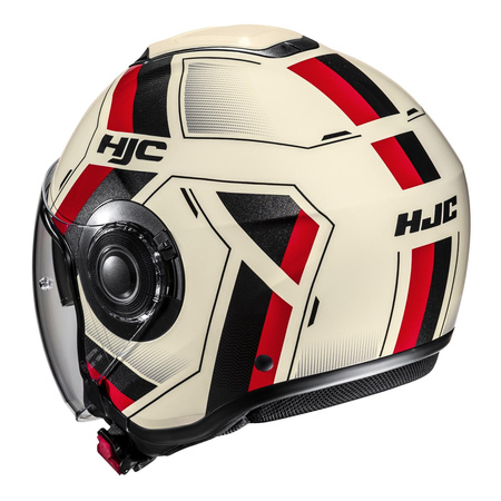 Kask otwarty HJC I40N VELU BEIGE/RED