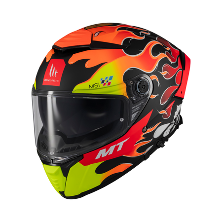 Kask motocyklowy integralny MT THUNDER 4 SV YAMANAKA 2024 czerwony żółty czarny