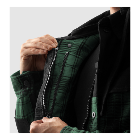 Koszula motocyklowa REBELHORN SHIFTER BLACK/GREEN