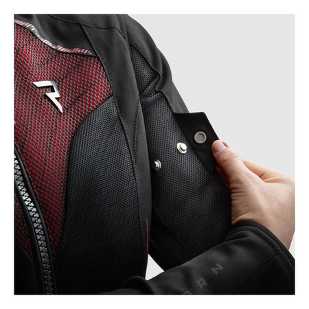 Kurtka tekstylna damska REBELHORN JAX LADY BLACK/RED czarny czerwony