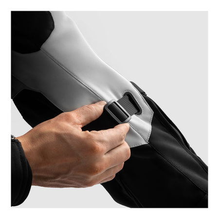 Kurtka tekstylna REBELHORN BORG II BLACK/GREY/FLUO YELLOW