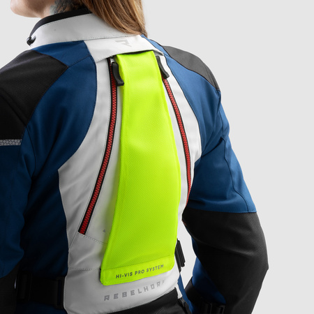 Kurtka tekstylna damska REBELHORN HARDY 3.0 LADY BLUE/GREY/RED