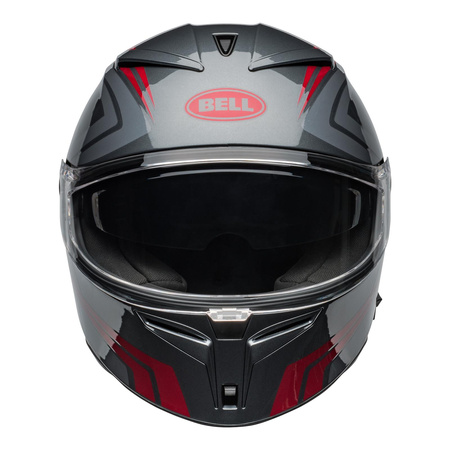 Kask integralny BELL LITHIUM ECE6 JETSTREAM GRAY/CANDY RED szary czerwony