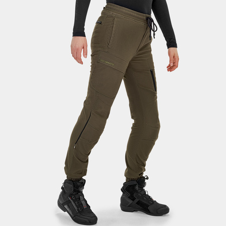 Jeansy motocyklowe damskie SHIMA JOGGSY LADY KHAKI
