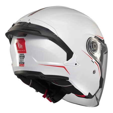 Kask otwarty MT COSMO SV SOLID GLOSS WHITE