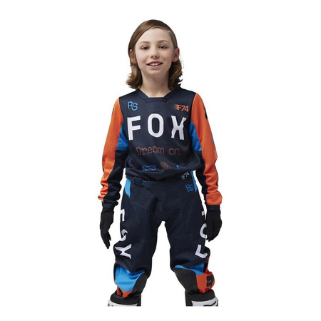 Bluza cross dziecięca FOX JUNIOR 180 RACE SPEC MIDNIGHT granatowy pomarańczowy