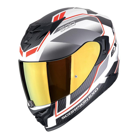 Kask integralny SCORPION EXO-520 EVO AIR LENA WHITE/SILVER/RED biały srebrny czerwony