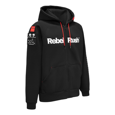 Bluza REBELRUSH ZIP BLACK czarny