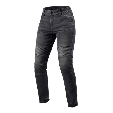 Jeansy motocyklowe damskie REVIT MOTO 2 LADY DARK BLACK STONE