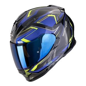 Kask integralny SCORPION EXO-491 ZUMO BLACK/BLUE/NEON YELLOW