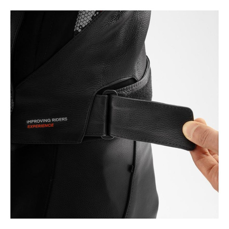 Kurtka skórzana REBELHORN VELOCE CAMO BLACK/GREY/FLUO RED