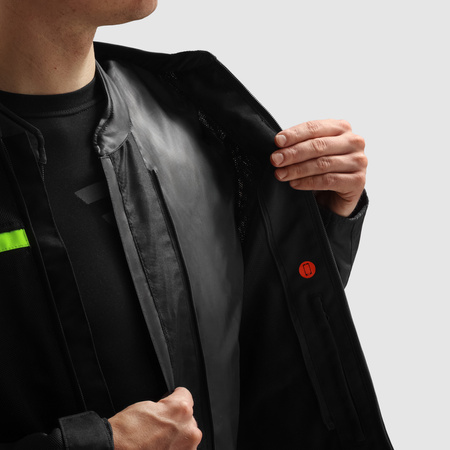 Kurtka tekstylna REBELHORN ECHO BLACK/FLUO YELLOW czarny żółty fluo